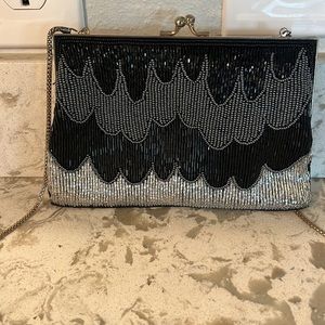 Beaded evening purse
